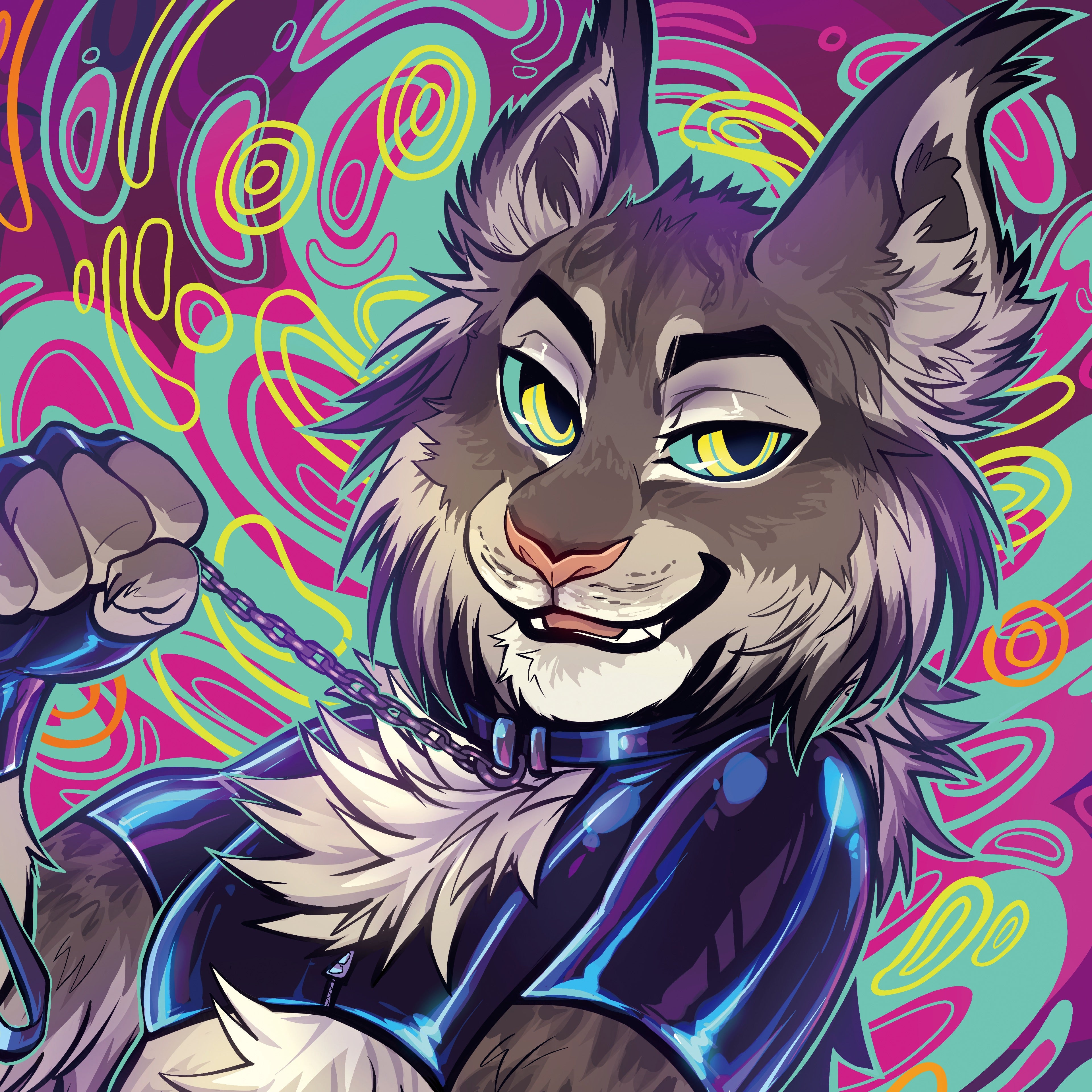 Hypno Lynx Tapestry